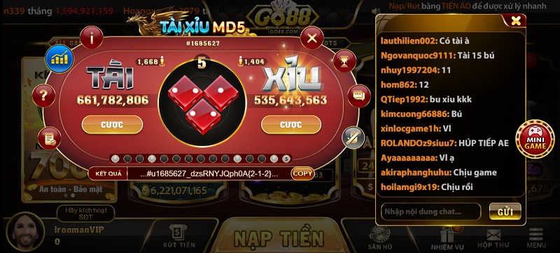 Game Tài Xỉu MD5 là một phiên bản tiên tiến nhất của Tài Xỉu online