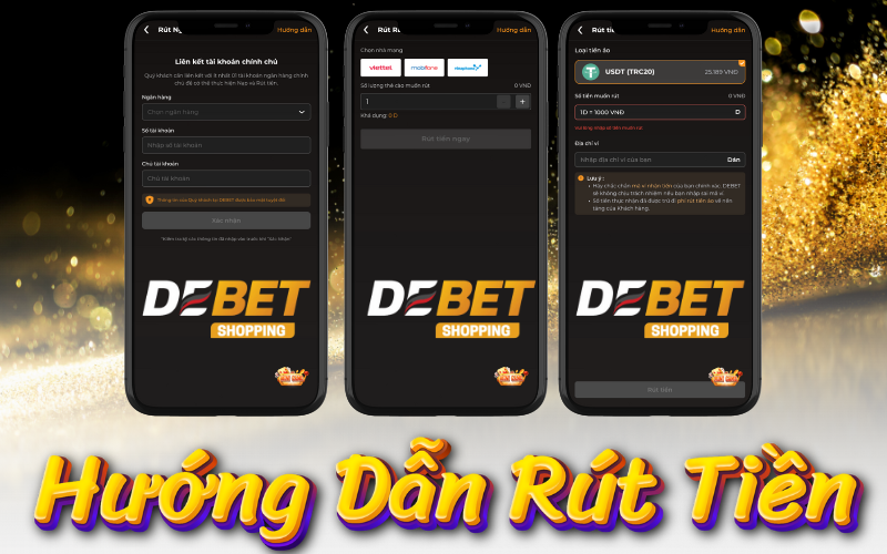 Hướng dẫn rút tiền debet